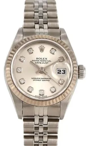 Rolex Datejust 79174G 26mm White gold Silver