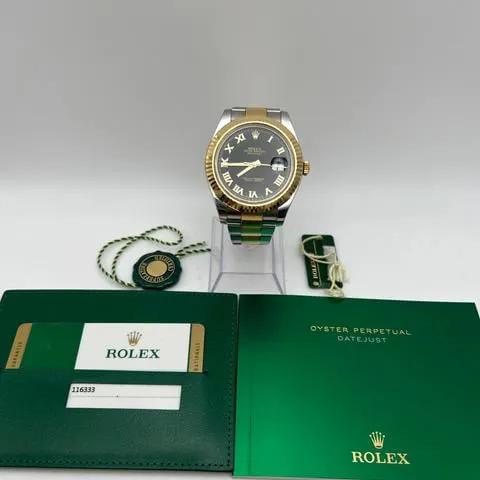 Rolex Datejust II 116333 41mm Yellow gold and Stainless steel Black 1