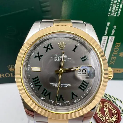 Rolex Datejust II 116333 41mm Stainless steel Slate Wimbledon