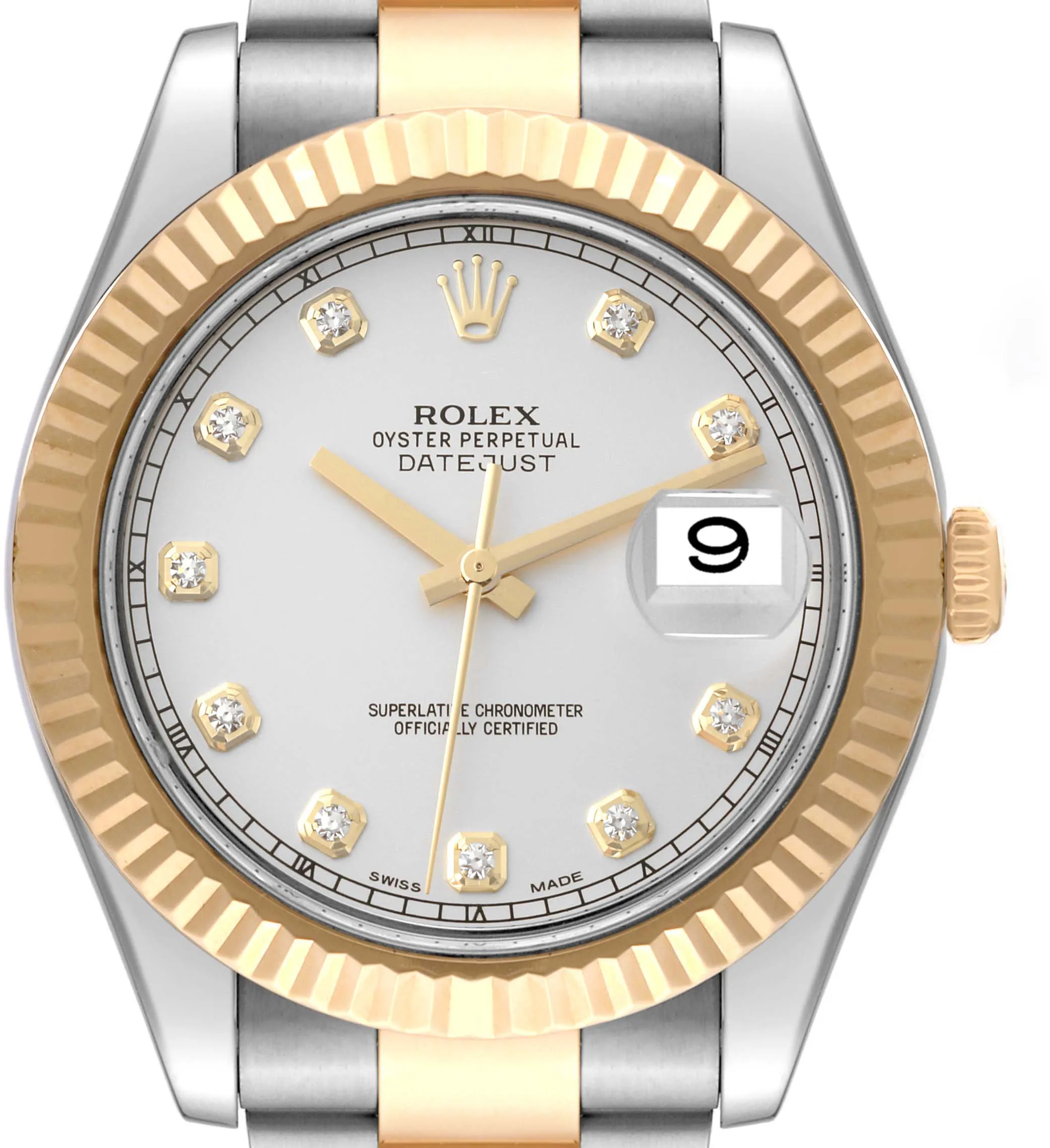 Rolex Datejust II 116333 41mm Yellow gold and Stainless steel and 18k yellow gold Silver