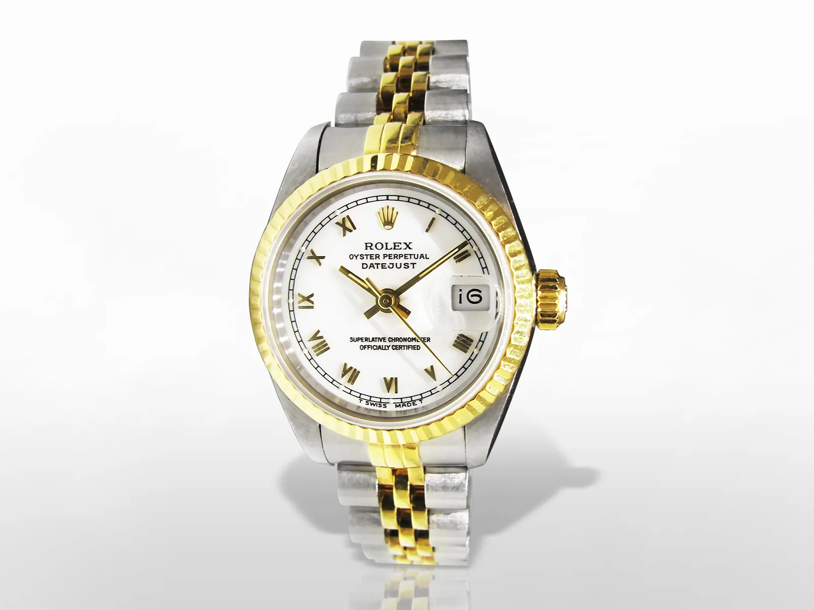 Rolex Datejust 26mm Stainless steel White