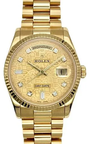 Rolex Day-Date 36 118238 36mm Yellow gold Champagne