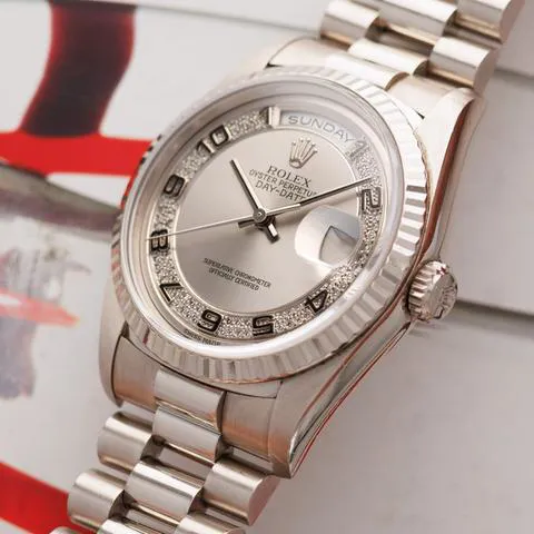 Rolex Day-Date 36 18239 36mm White gold Silver 1