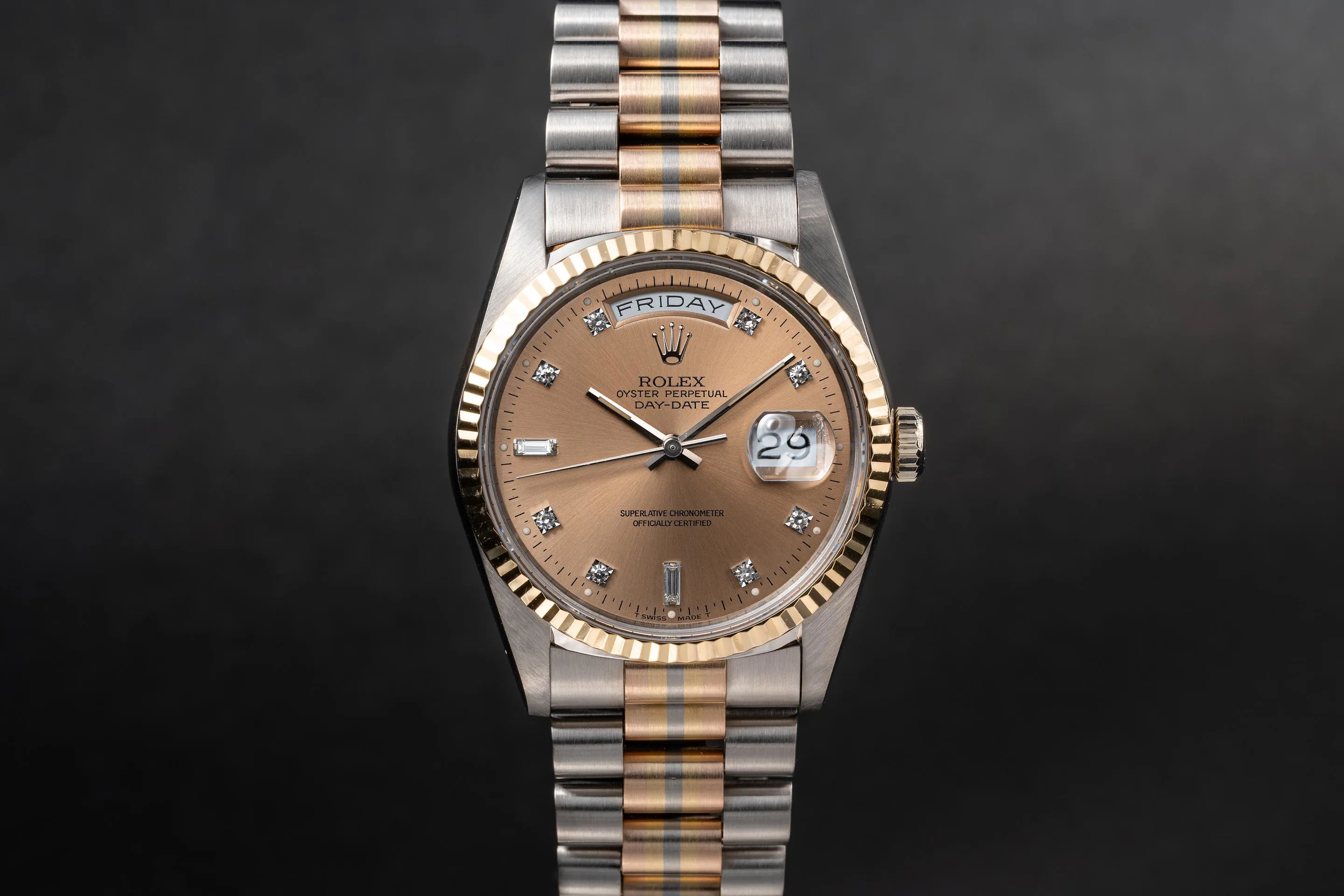 Rolex Day-Date 36 18239 White gold Salmon