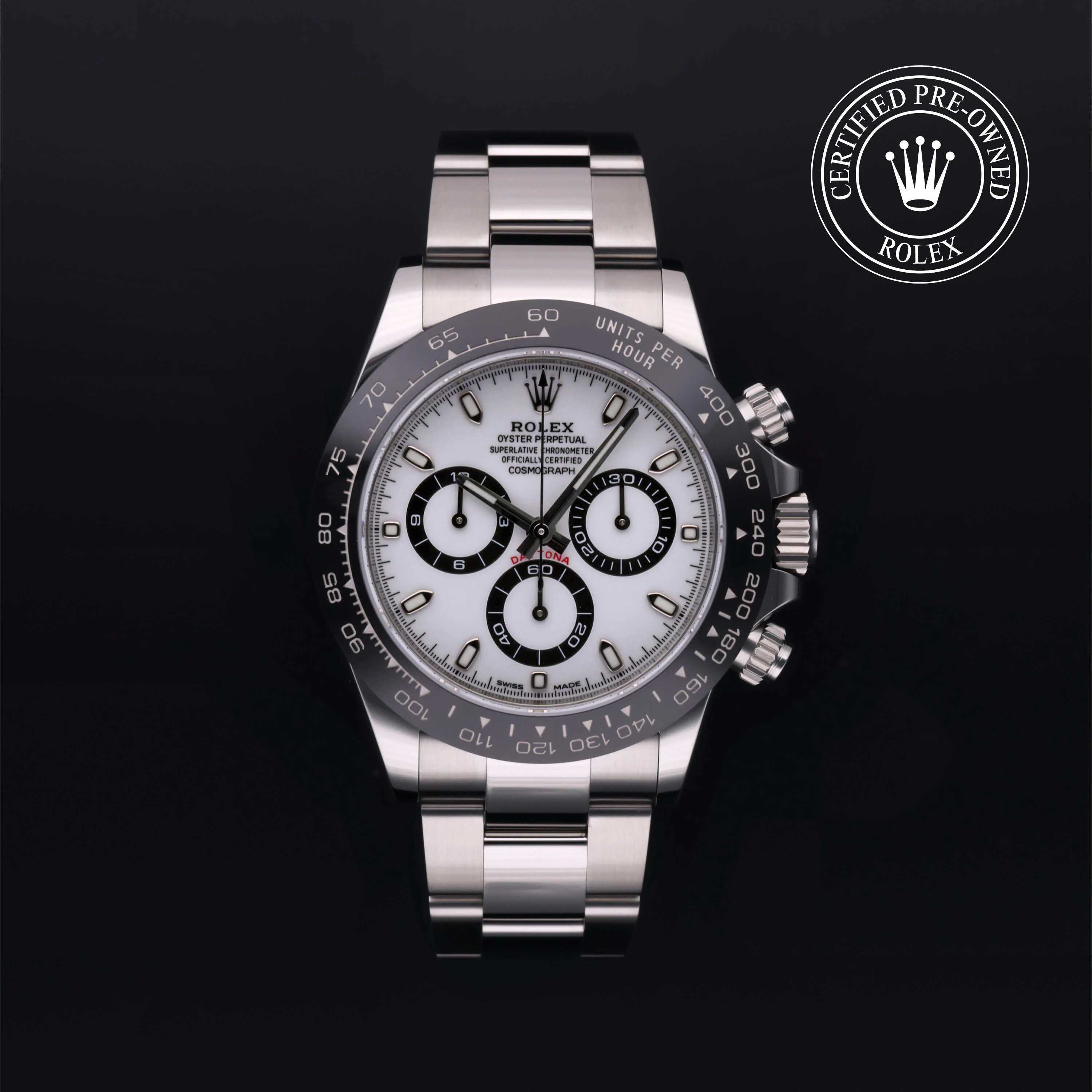 Rolex Daytona 116500 40mm Stainless steel White