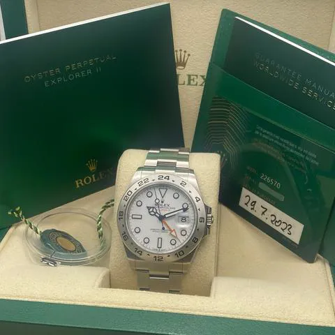 Rolex Explorer II 226570 42mm Stainless steel White