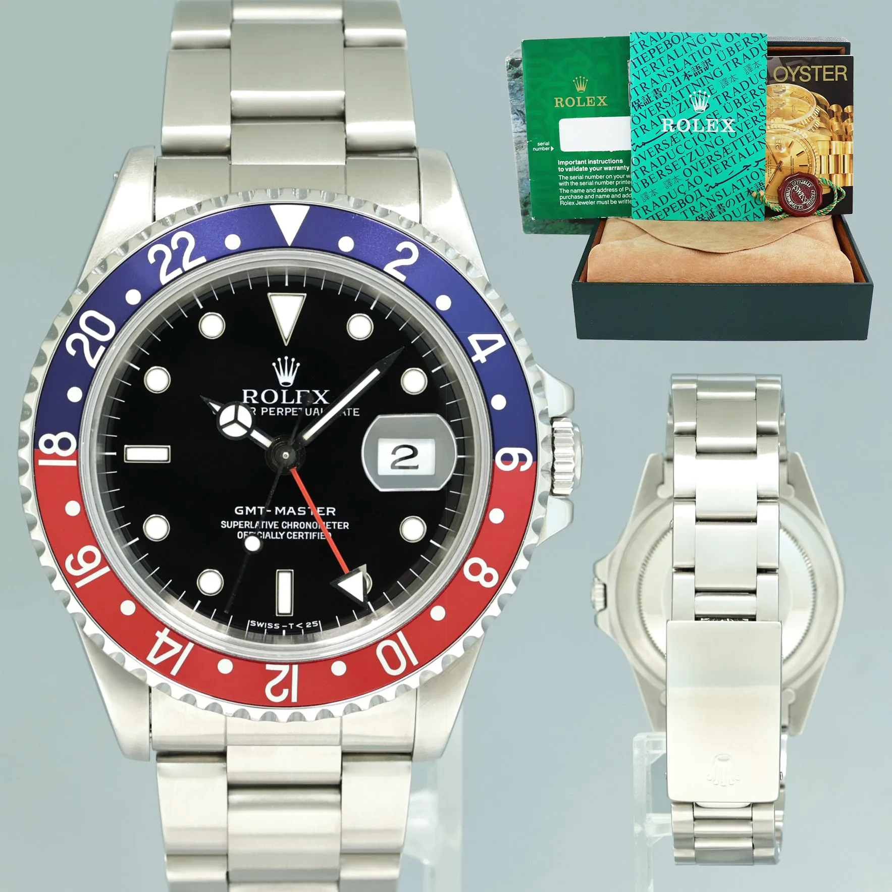 Rolex GMT-Master 16700 40mm Stainless steel Black