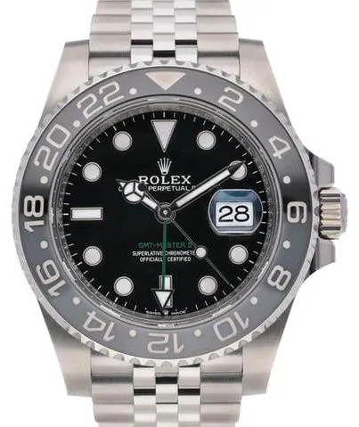 Rolex GMT-Master II 126710GRNR 40mm Stainless steel Black