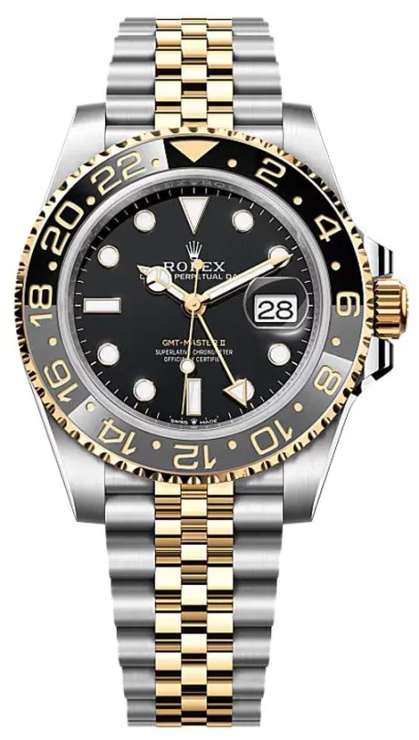 Rolex GMT-Master II 126713GRNR 40mm Yellow gold and Stainless steel Black 1