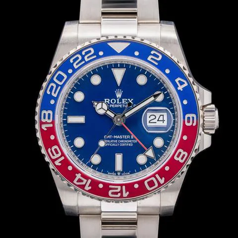 Rolex GMT-Master II 126719BLRO 40mm White gold Blue