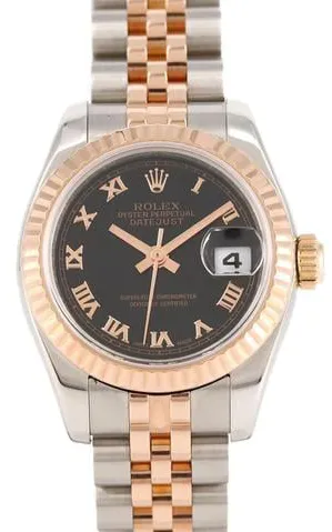 Rolex Lady-Datejust 179171 26mm Rose gold Black