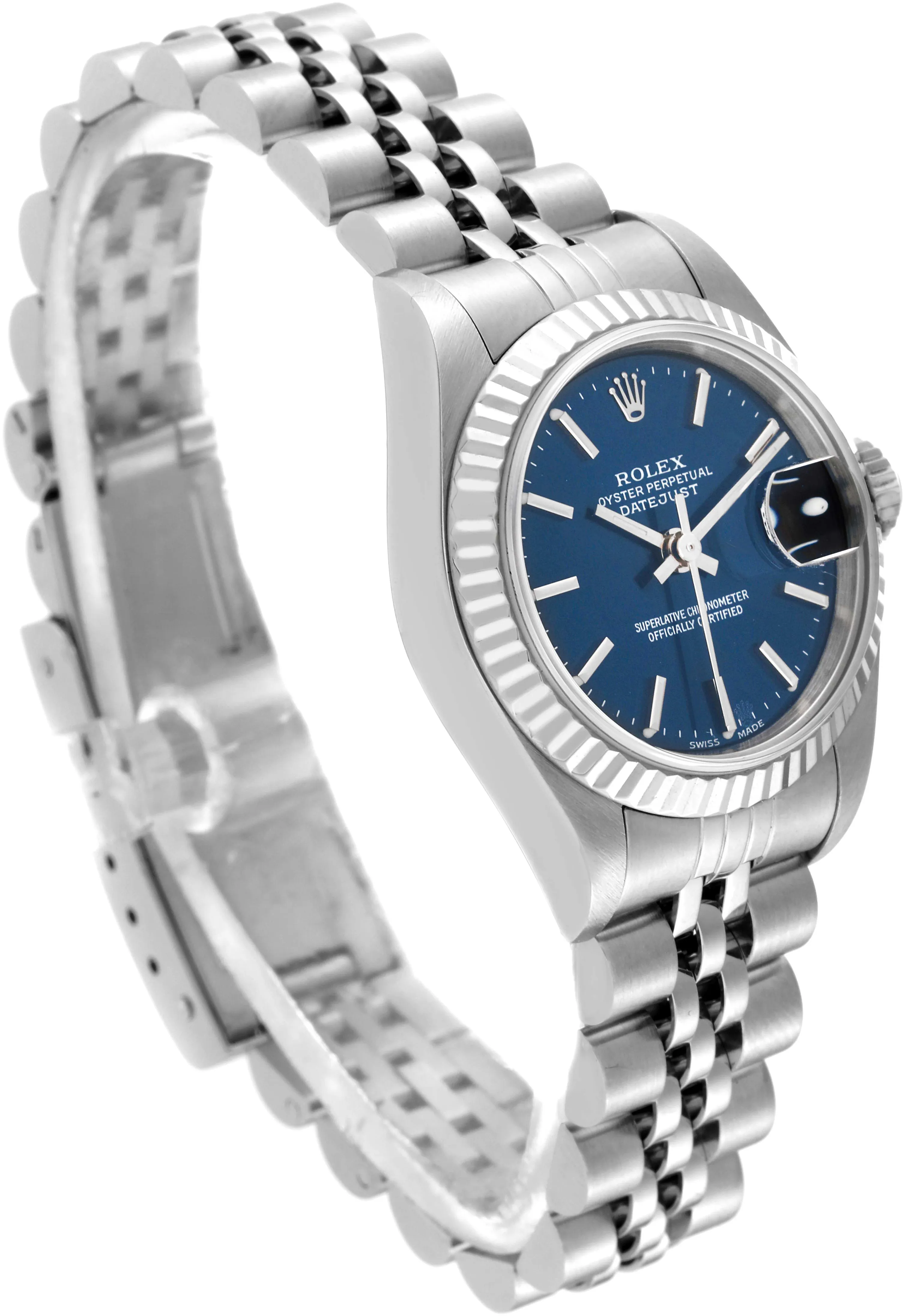 Rolex Lady-Datejust 79174 26mm Stainless steel Blue 2