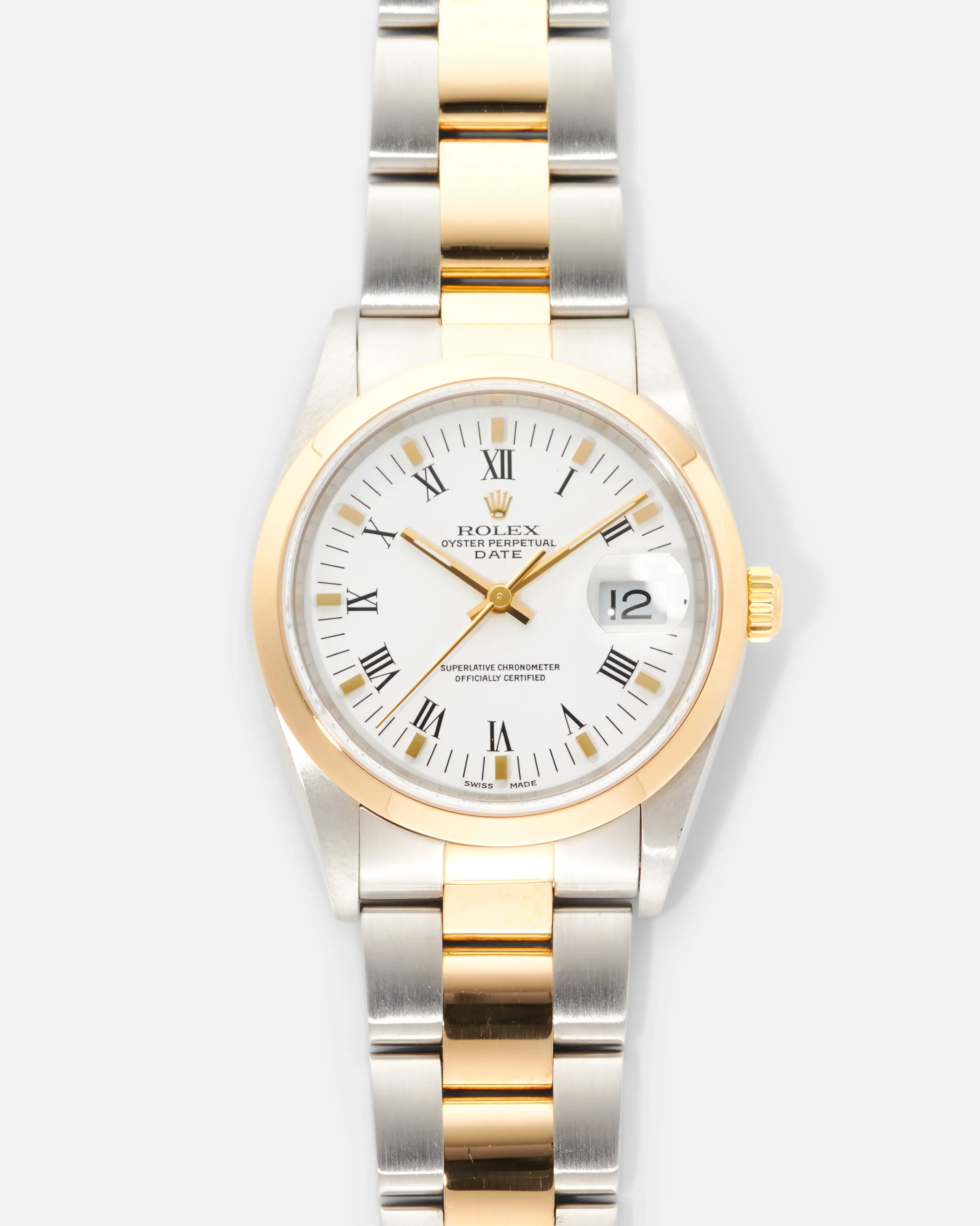 Rolex Oyster Perpetual Date 15203 34mm Yellow gold and Stainless steel