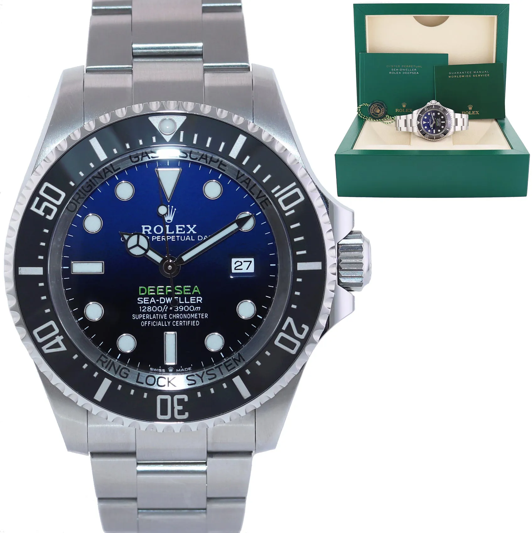 Rolex Sea-Dweller Deepsea 126660 44mm Stainless steel Black