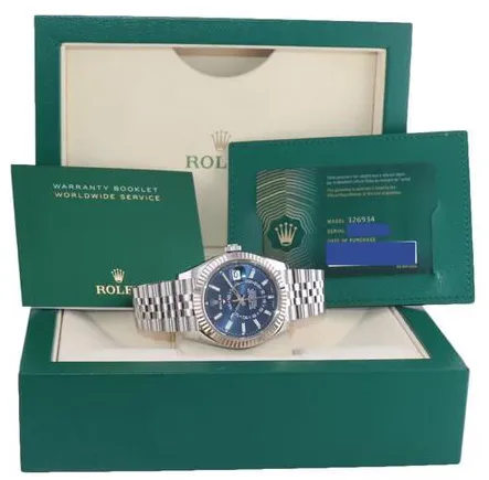 Rolex Sky-Dweller 326934 42mm Stainless steel Blue 7