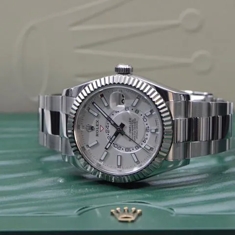 Rolex Sky-Dweller 326934 42mm Yellow gold and Stainless steel Silver 8