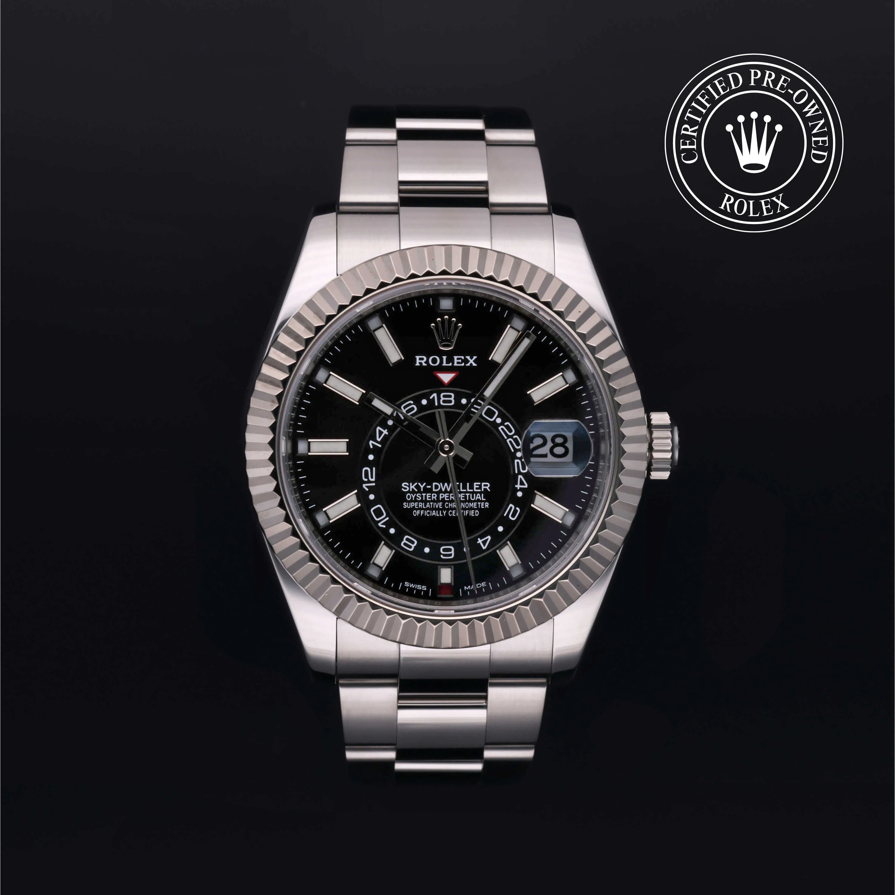 Rolex Sky-Dweller 326934 42mm Stainless steel Black