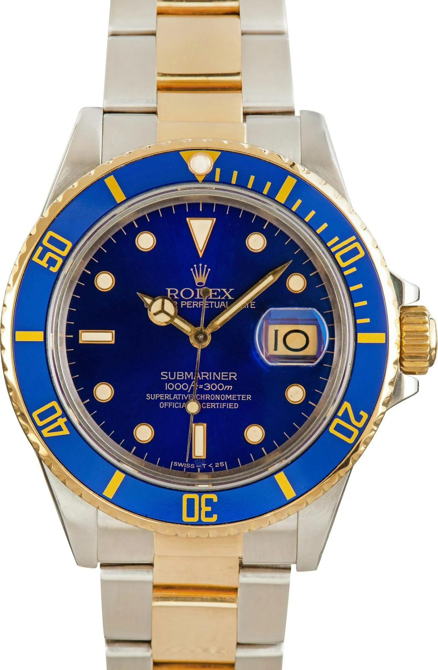 Rolex Submariner 16803 40mm Yellow gold and Stainless steel Blue