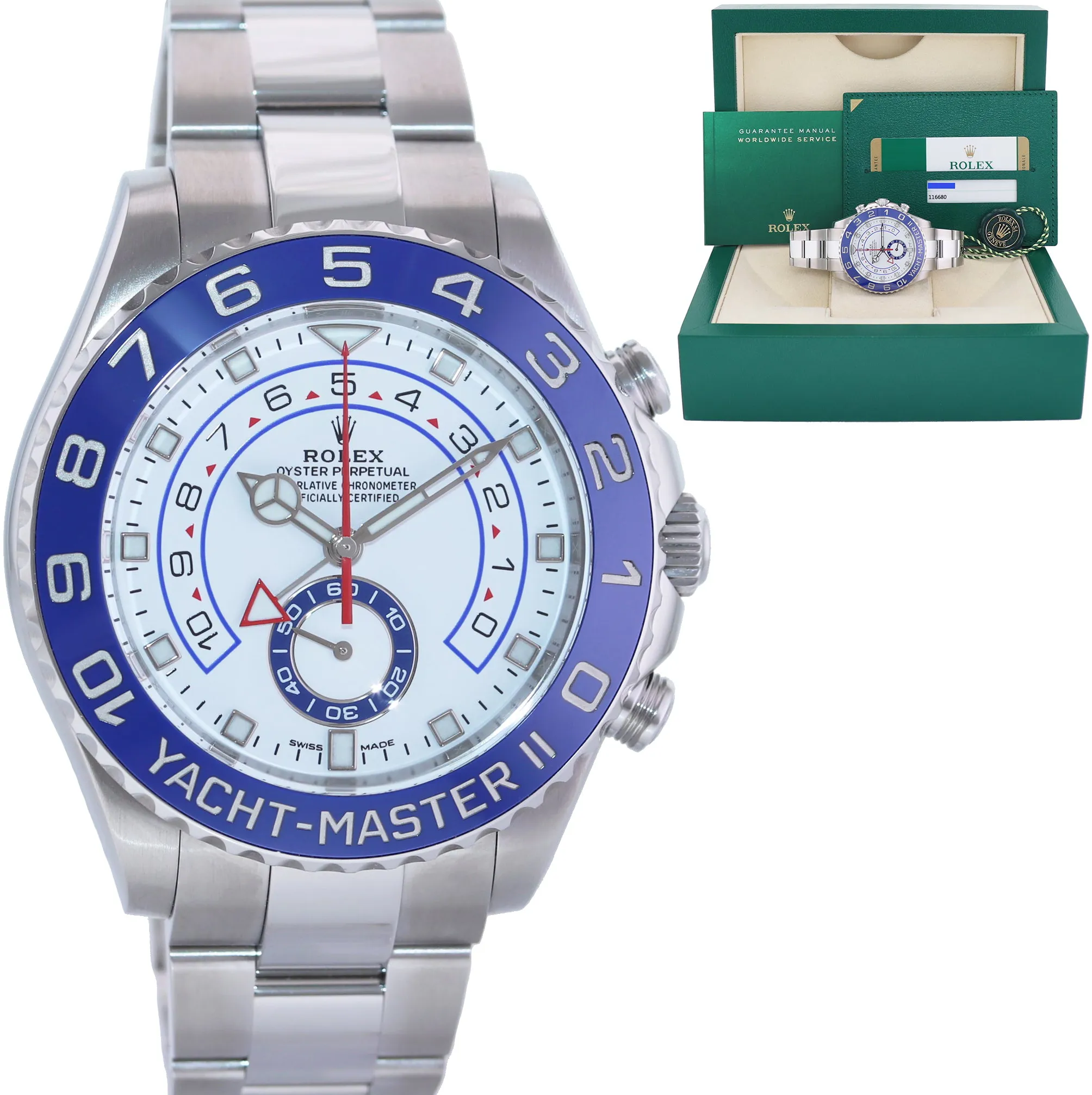 Rolex Yacht-Master II 116680 44mm Stainless steel White