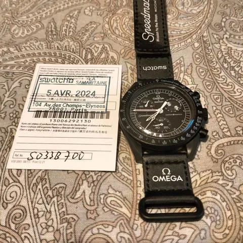 Swatch Moonswatch SO33B700 42mm Ceramic Black 6