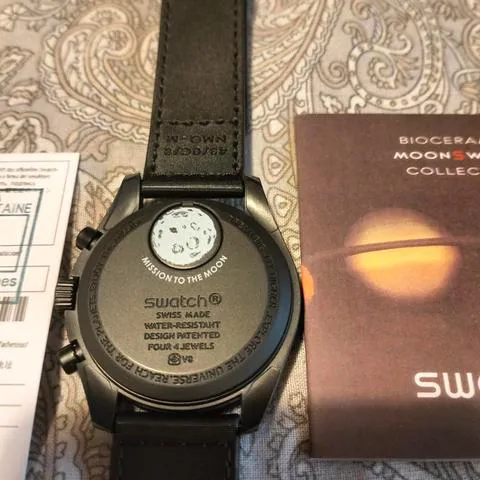 Swatch Moonswatch SO33B700 42mm Ceramic Black 7