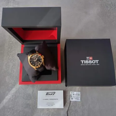 Tissot Couturier T035.407.36.051.01 39mm Yellow gold Black