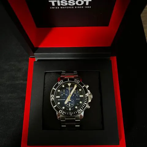 Tissot Seastar T120.417.11.041.01 45mm Stainless steel Black