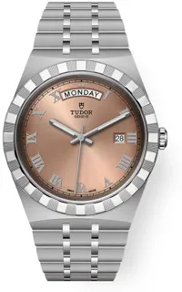 Tudor Royal M28600-0009 Stainless steel Salmon