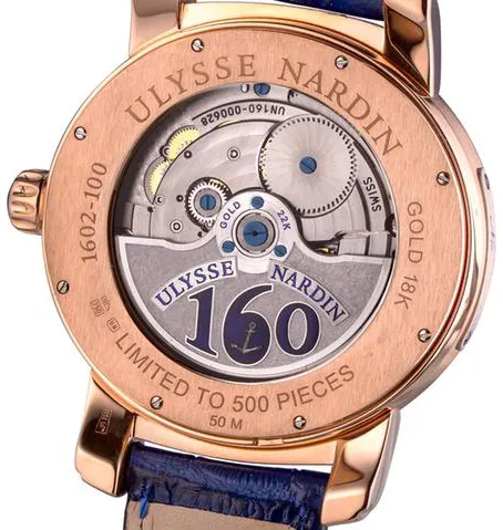 Ulysse Nardin 1602-100 43mm Rose gold 1