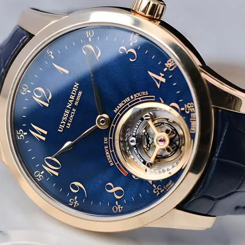 Ulysse Nardin Classic 1786-133/E3 44mm Rose gold Blue and Golden