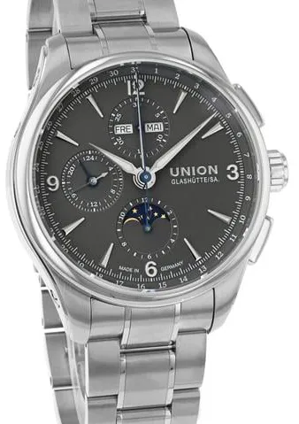 Union Glashütte Belisar Chronograph D014.425.11.087.00 42mm Stainless steel Gray