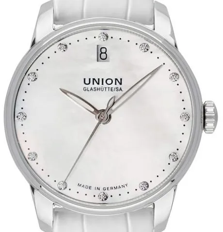 Union Glashütte Seris D013.207.16.116.00 33mm Stainless steel Mother-of-pearl