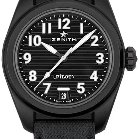 Zenith Pilot 49.4000.3620/21.I001 40mm Black ceramic Black