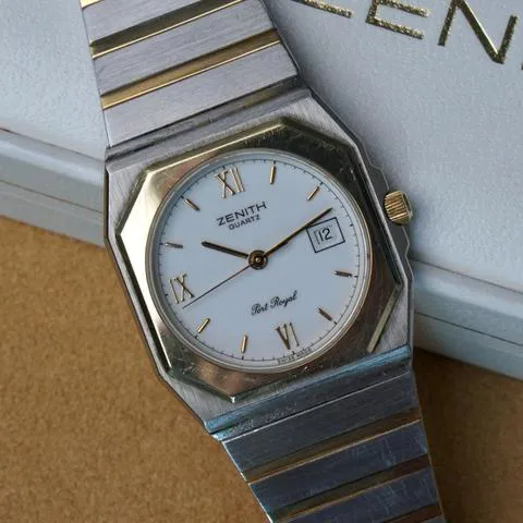 Zenith Port Royal 58 0360 606 30mm Yellow gold and Stainless steel White