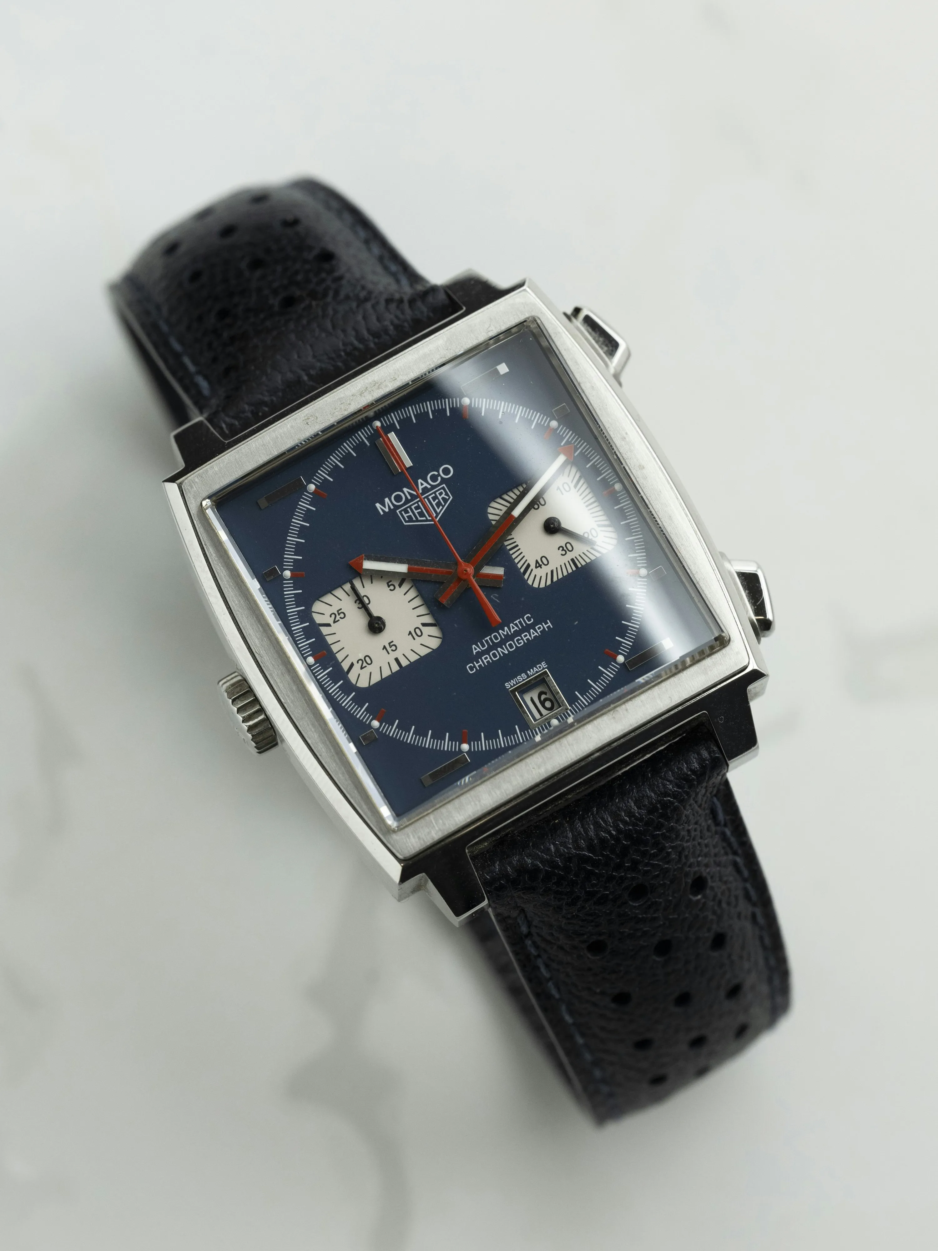 TAG Heuer Monaco CAW211A.EB0026 38mm Stainless steel Blue 7