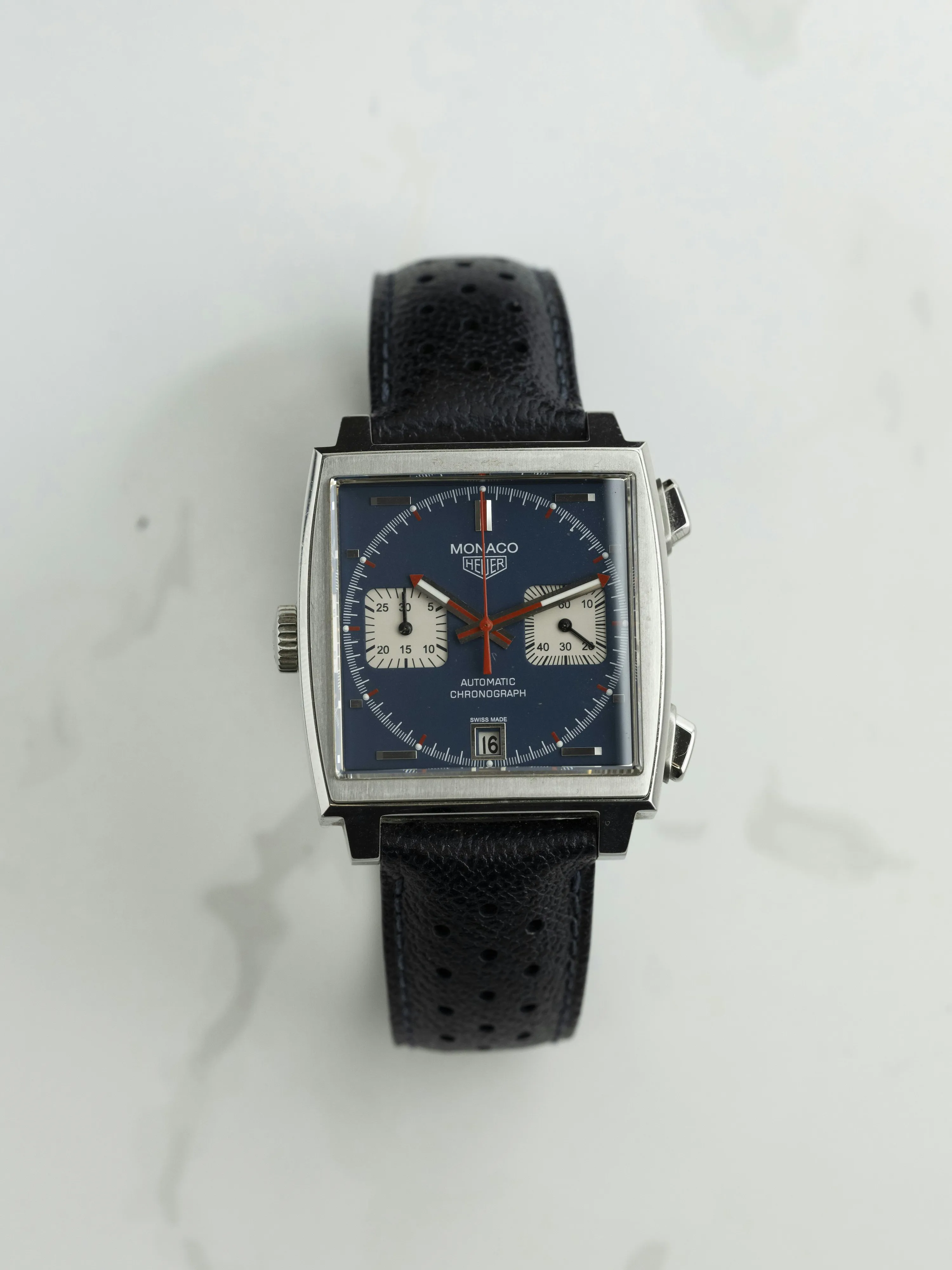 TAG Heuer Monaco CAW211A.EB0026 38mm Stainless steel Blue 8