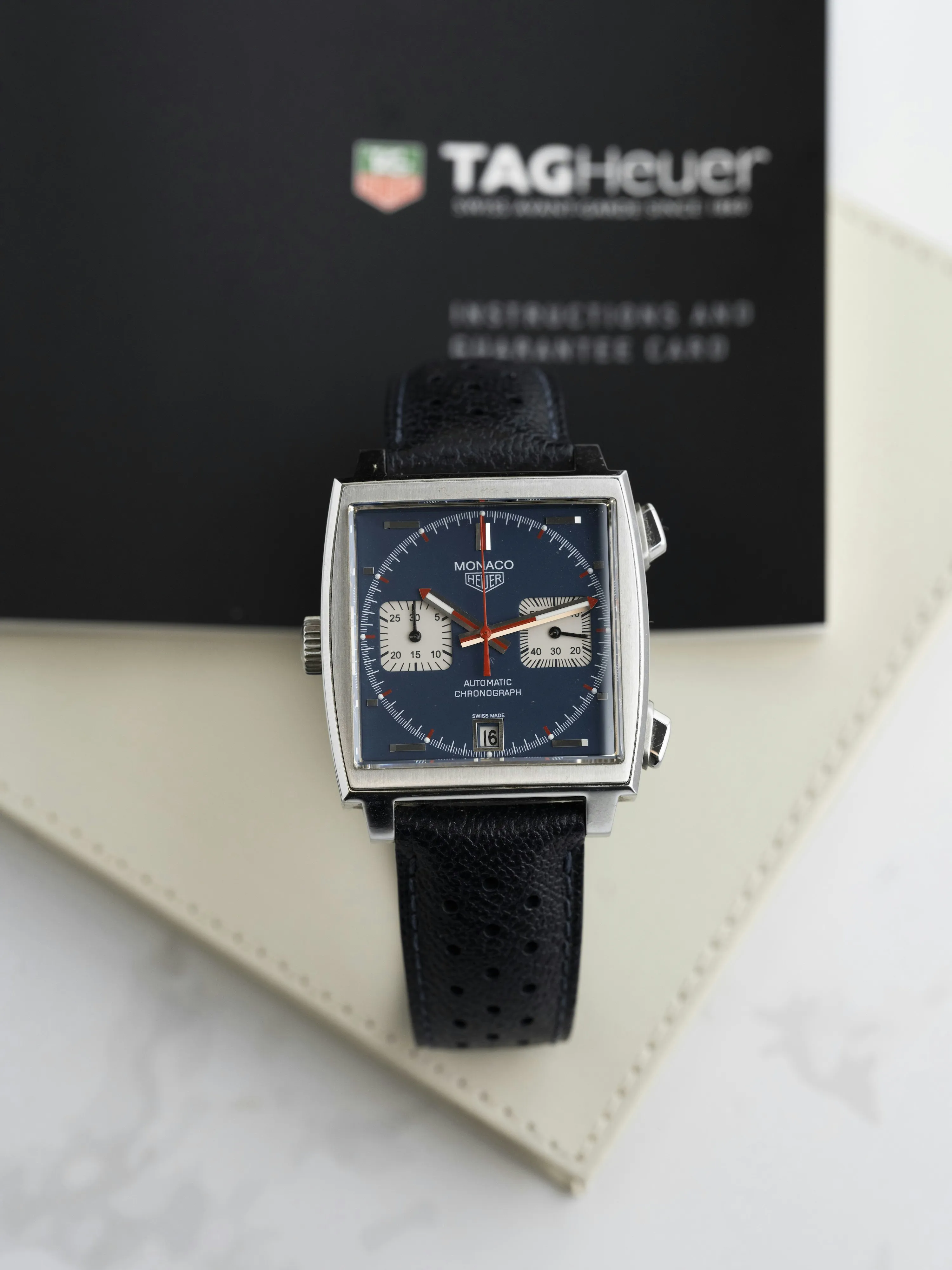 TAG Heuer Monaco CAW211A.EB0026 38mm Stainless steel Blue 9