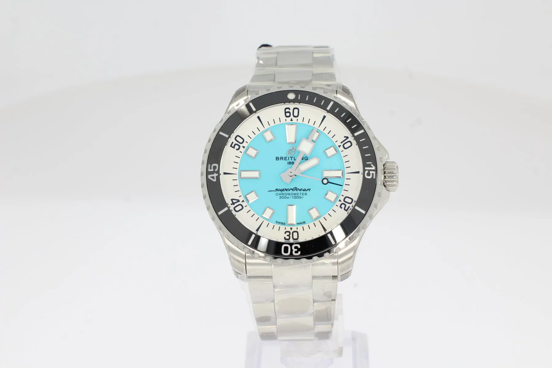 Breitling Superocean A17376211L2A1 44mm Stahl Turquoise