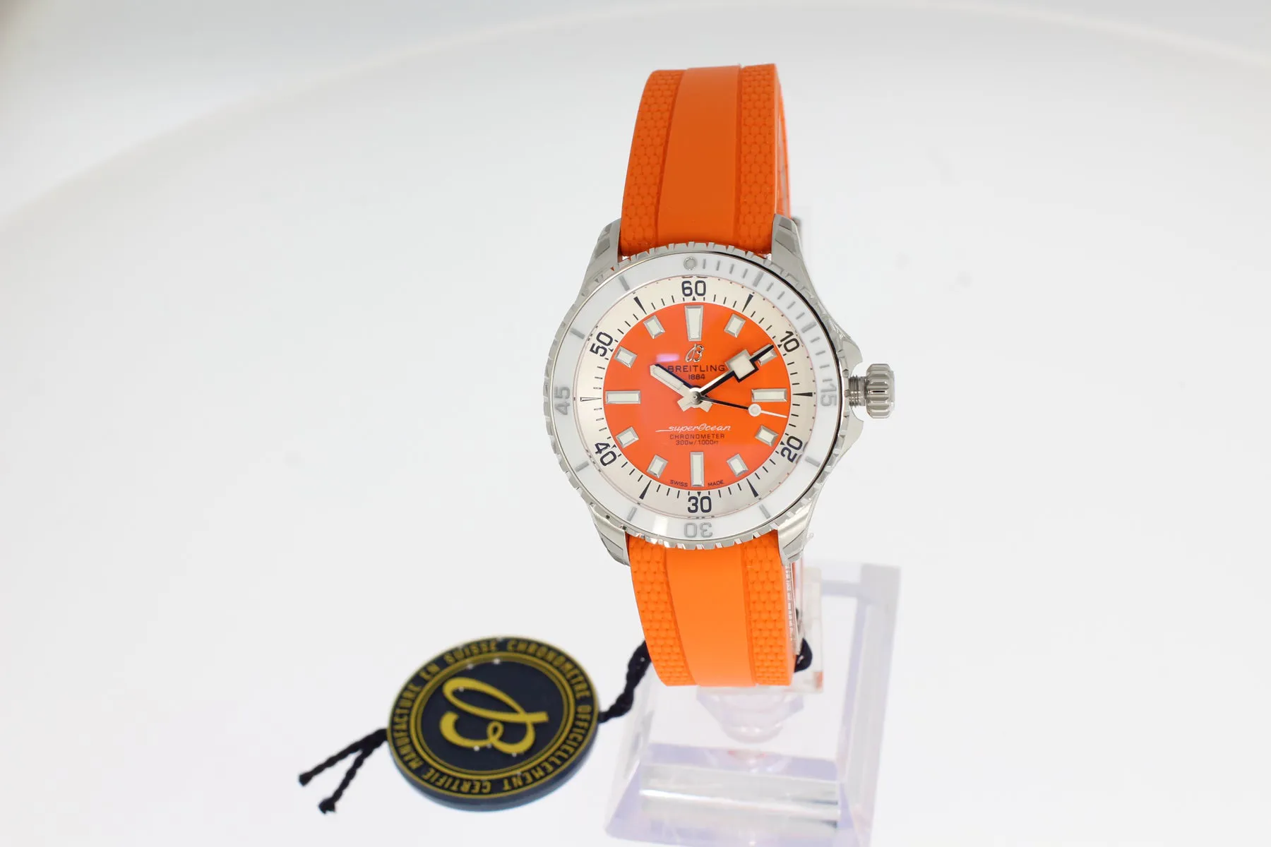 Breitling Superocean A17377211O1S1 36mm Stahl Orange