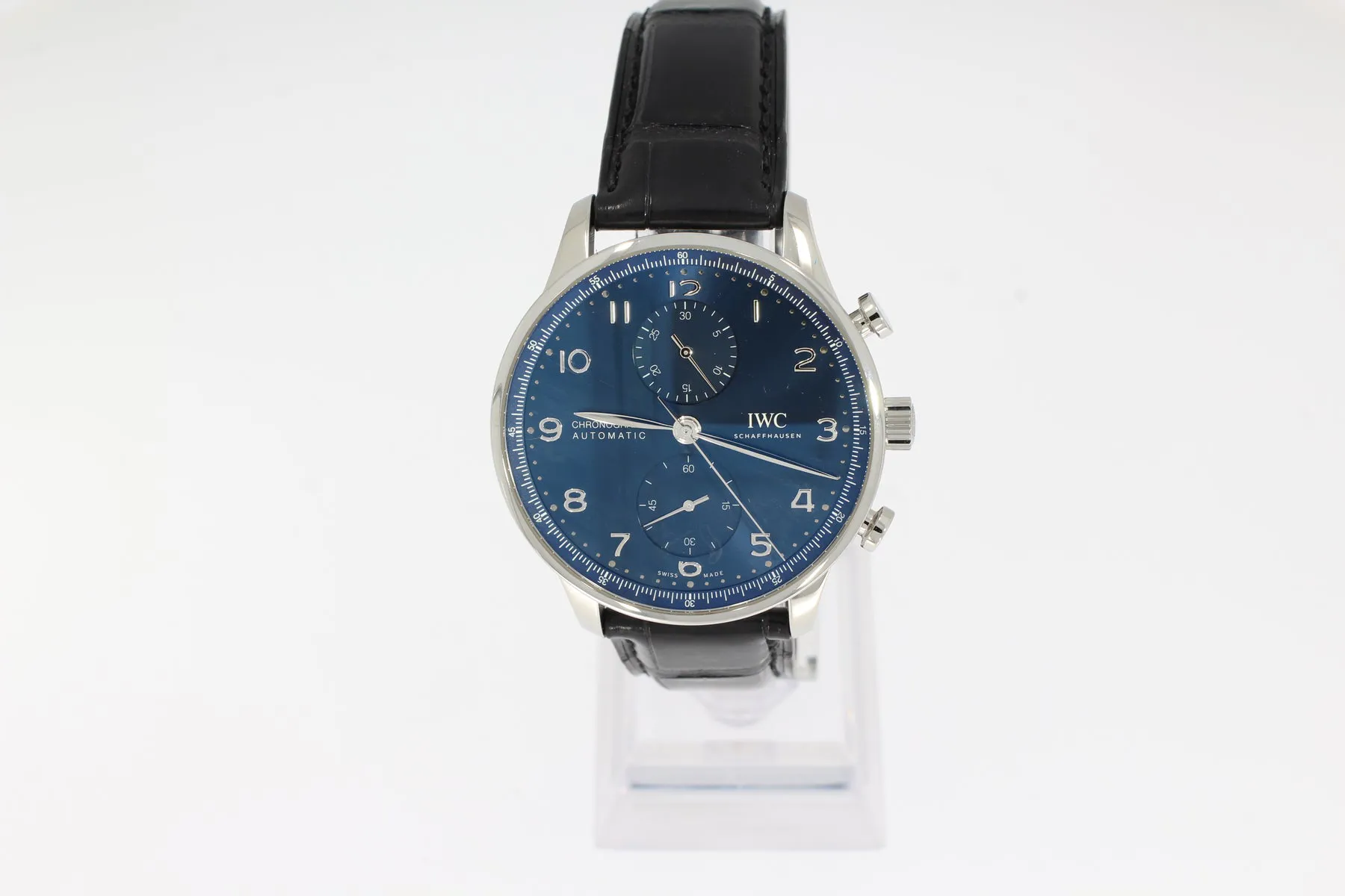 IWC Portuguese Chronograph IW371606 41mm Stainless steel Blue