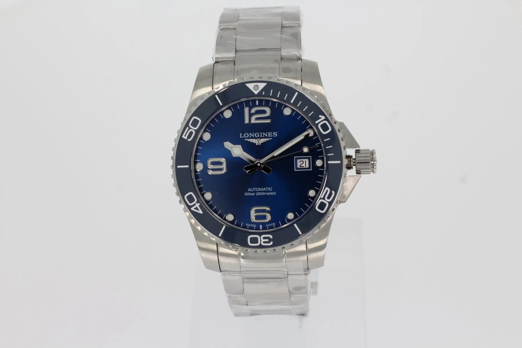 Longines HydroConquest L3.781.4.96.6 41mm Stahl Blue