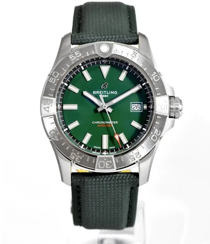 Breitling Avenger A17328101L1X1 42mm Stainless steel Green