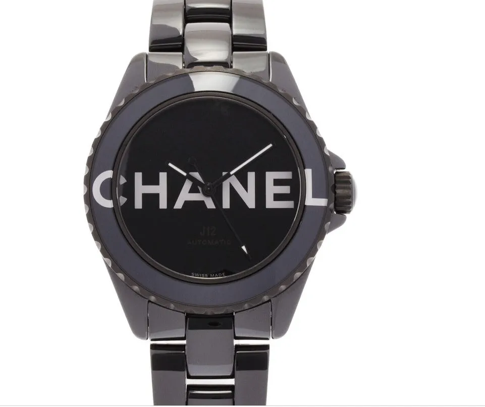 Chanel Wanted H7418 38mm Black ceramic Black and Artistic dial