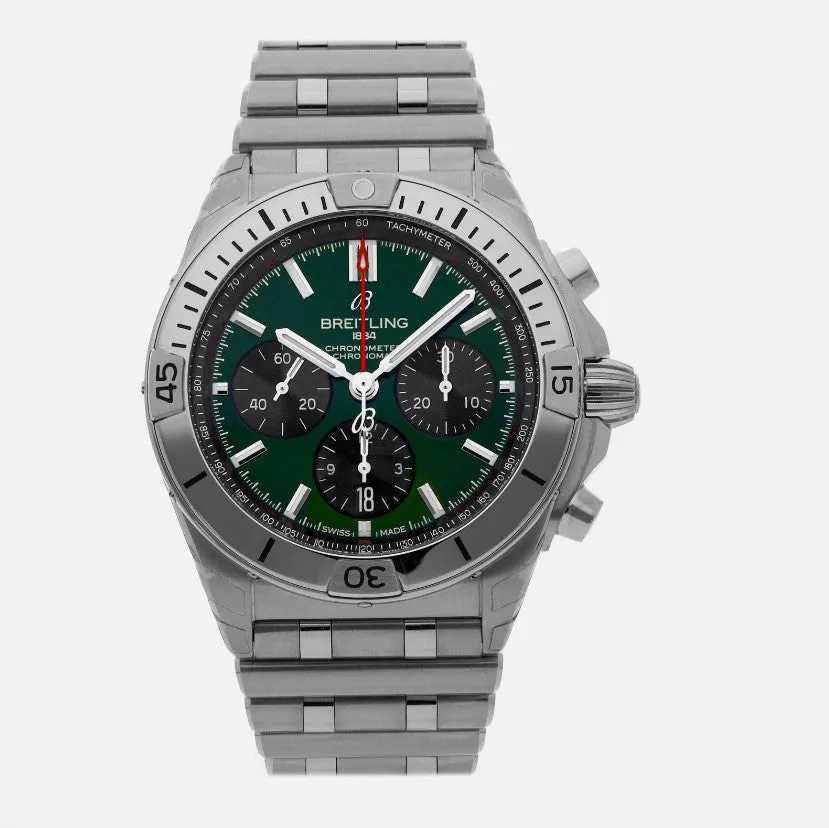 Breitling Chronomat AB0134101L1A1 42mm Stahl Green