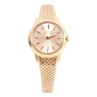 Bulova 18k yellow gold Champagne