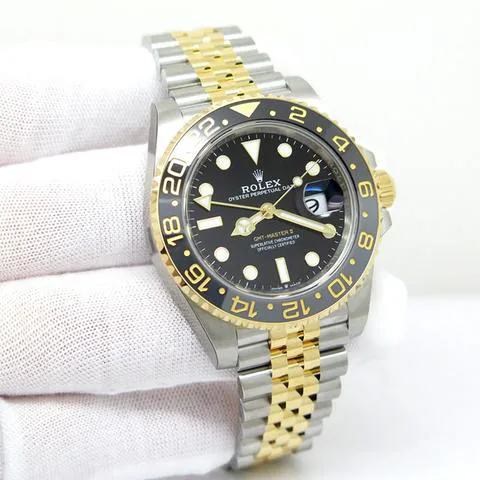 Rolex GMT-Master II 126713GRNR 40mm Yellow gold and Stainless steel Black