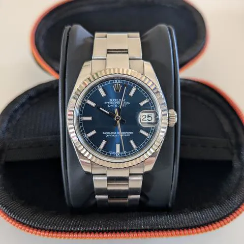 Rolex Datejust 31 178274 31mm Stainless steel Blue