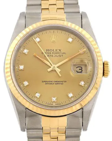 Rolex Datejust 16233G 36mm Yellow gold Gold