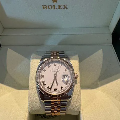 Rolex Datejust 36 116231 36mm Yellow gold and Stainless steel White