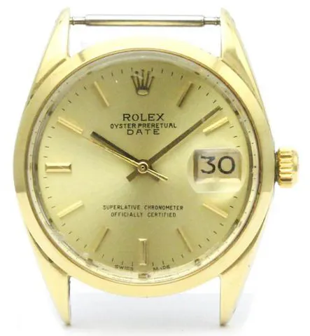 Rolex Oyster Perpetual Date 1550 34mm Gold-plated Gold